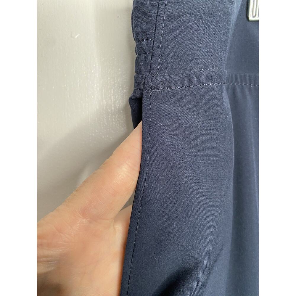 Athleta Chelsea Wide Leg Pants Navy Cargo Pockets Comfort Trending Size 14 - Picture 4 of 10